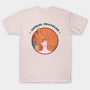 Astral Traveler Trippy Hippie Girl T-Shirt